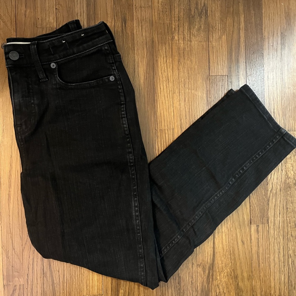 Madewell Black Straight Leg Jeans Classic Style